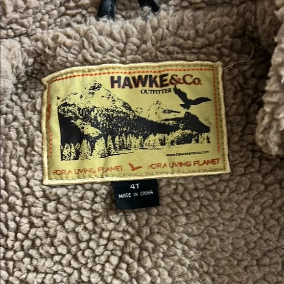 Hawke & Co Black Leather Jacket with Faux Fur - Picture 2 of 5